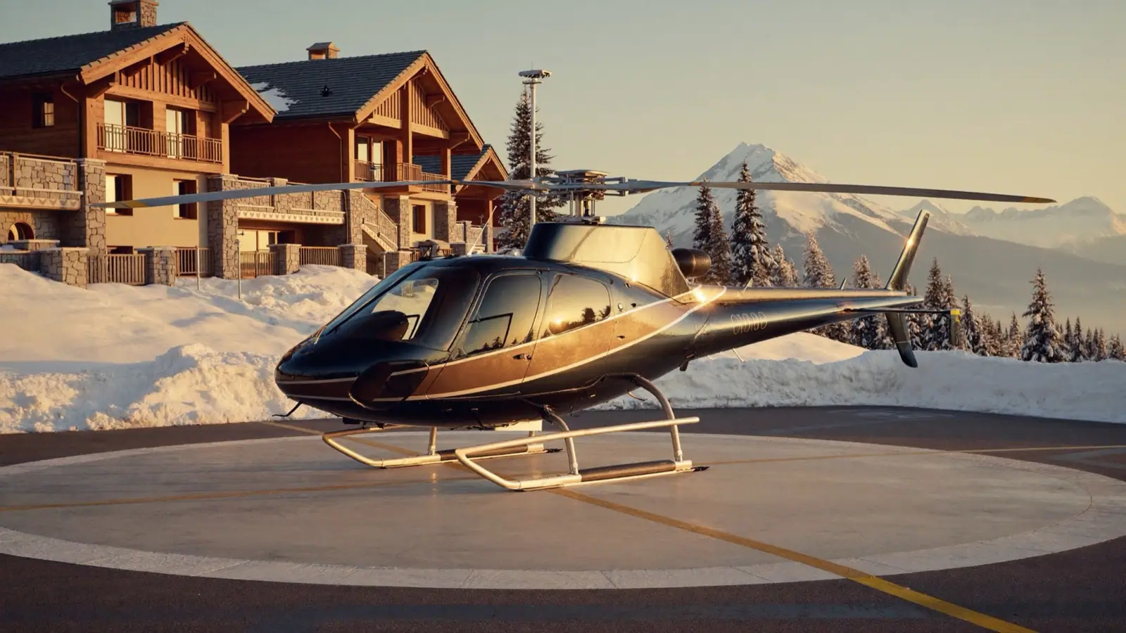 Helicopter · Geneva → Courchevel